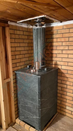 Печь для бани Сочи ИзиСтим в талькохлорите, (монтаж 12.2023)