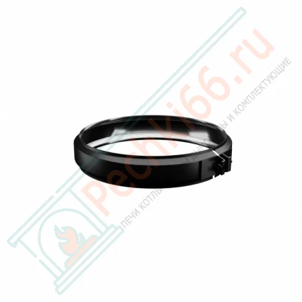 Хомут обжимной (430/0,5 мм / эмаль /600° черная) d-210 (Ferrum Blackside)