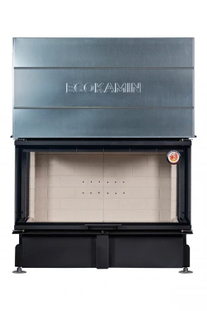 Каминная топка Дельта 1200 три стекла принтинг (Экокамин)