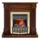 Каминокомплект Boston - Темный дуб (Высота 925см) с электроочагом Danville Brass FB2 (Dimplex)