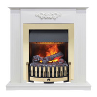 Каминокомплект Lumsden - Белый дуб с электроочагом Danville Brass FB2