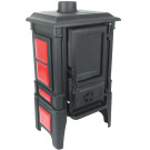 Чугунная печь-камин Arina - 1210 эмаль - Dark red (Guca) Чугунная печь-камин Arina - 1210 эмаль - Dark red (Guca)