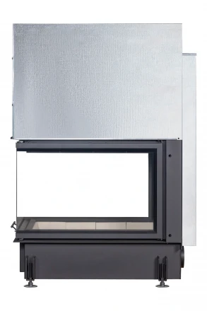 Каминная топка Дельта 900 три стекла принтинг (Экокамин)
