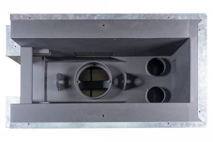 Каминная топка Дельта 900 три стекла принтинг (Экокамин)