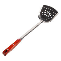 Лопатка для жарки перфорированная, с деревянной ручкой 45 см Лопатка для жарки перфорированная, с деревянной ручкой 45 см