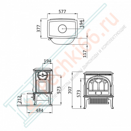 Чугунная печь F3 BBE (Jotul)
