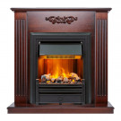 Каминокомплект Lumsden - Махагон коричневый антик с электроочагом Brookline Black Каминокомплект Lumsden - Махагон коричневый антик с электроочагом Brookline Black