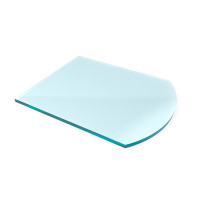 Стекло под печь камин SPK-1 сатин (белое) 1100х850х6 мм