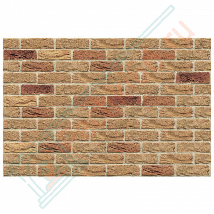 Плита ФАСПАН Песочный №1006 Горизонталь 9 мм 1200х600мм (Везувий)