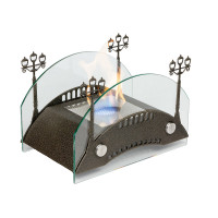 Биокамин Пушкинский мост M, бронза (LuxFire)