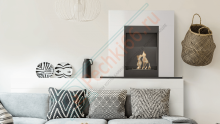 Биокамин WHISKEY, белый (Kratki)