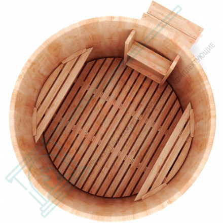 Купель кедровая круглая 180х180х120 (НКЗ)