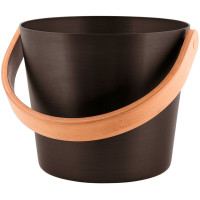 Ведро алюминиевое с бамбуковой ручкой Rento, какао (Tammer-Tukku)