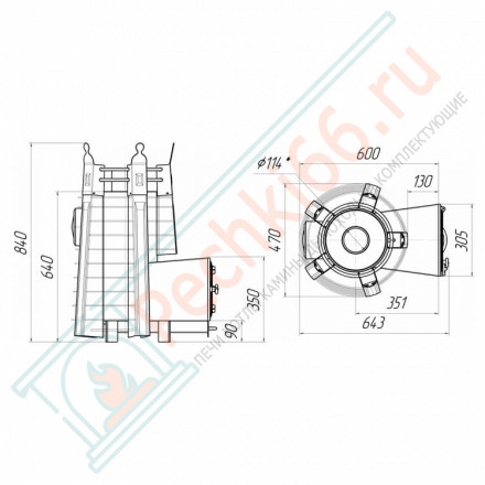 Банная печь Августа СТОУН (Добросталь)