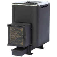 Чугунная банная печь Сибирь-18, конвекционная, с чугунной дверцей (НМК)