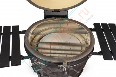 Керамический гриль Diamond Egg XL серый