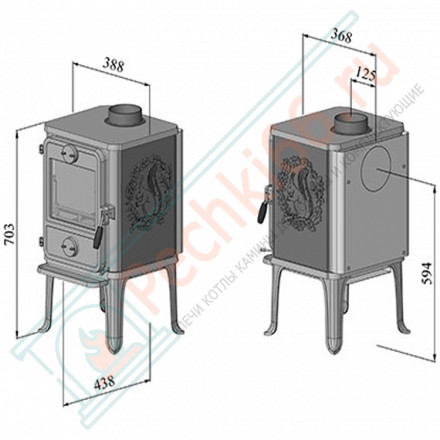 Печь-камин Morsø 1412 (Morso)