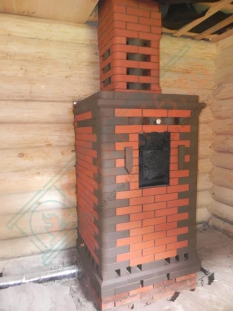 Печь для бани №06-ГТ 80 на газу (усиленная) (Тройка) до 80 м3