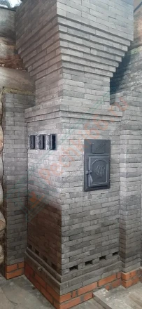 Печь для бани №06-ГТ 80 на газу (усиленная) (Тройка) до 80 м3