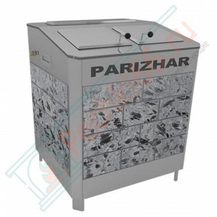 Электрическая паротермальная печь ПАРиЖАР 18 кВт, серпентенит «Премиум» (Инжкомцентр ВВД) до 23 м3