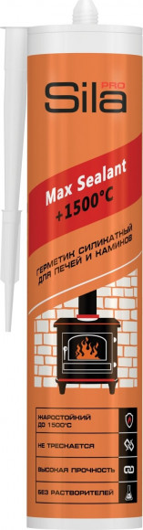 Герметик силикатный термостойкий Max Sealant +1500°, 290 мл (Sila PRO) в Кирове