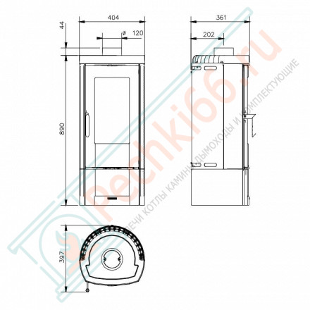 Печь-камин Candy (La Nordica)