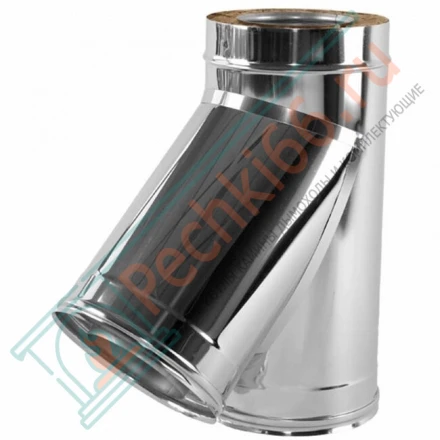 Тройник 45° V50R с изол (AISI-321/0,5-ОЦИНК-RAL/0,5) d-120/220 (Вулкан)