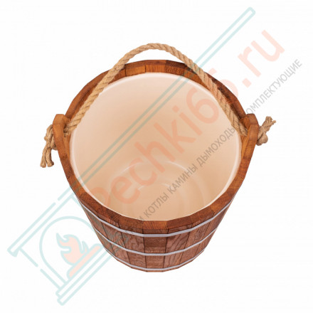 Запарник 20л. с пластиковой вставкой, Дуб (Woodson)