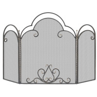 Экран каминный С130В, бронза (Везувий)