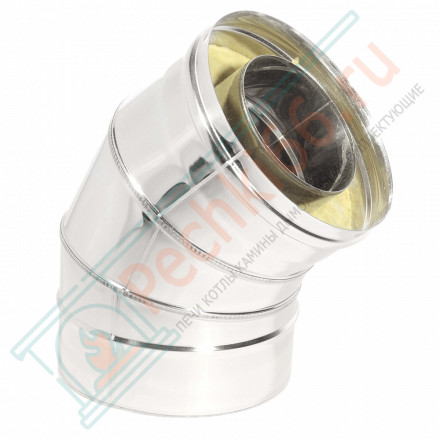 Отвод Термо 45° ОТ-Р (304-0.5/304) d-80/140 (ТиС Стандарт)