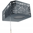 Обливное устройство для бани Каскад 30 л, хохлома черный (Изистим)