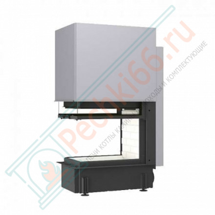 Топка Дельта 700 три стекла подовое горение принтинг (Экокамин)