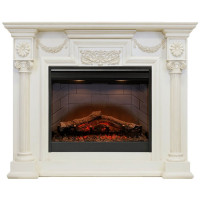 Каминокомплект London - Слоновая кость с электрокамином Symphony 26'' DF2608-INT