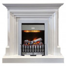 Электрический Каминокомплект Bradford - Белый с очагом Danville Chrome FB2 Электрический Каминокомплект Bradford - Белый с очагом Danville Chrome FB2