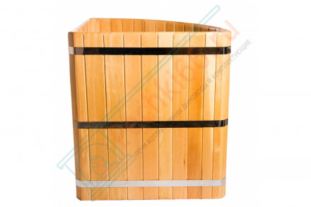 Купель кедровая угловая 110х110х120 (НКЗ)