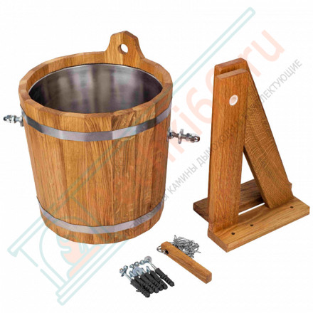 Обливное устройство 16л. с нержавеющей вставкой, Дуб (Woodson)