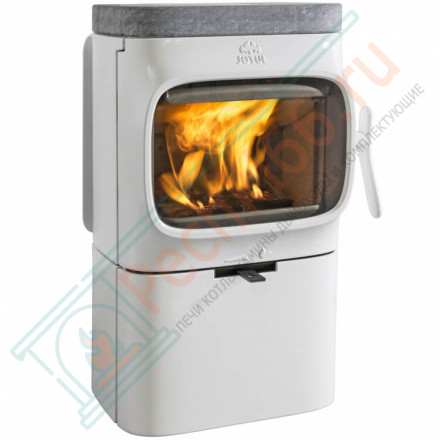 Чугунная печь-камин F 105 R B WHE, стеатит (Jotul)