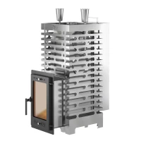 Печь для бани ASTON 24 INOX (310М) АКВА, стекло, бак 43 литра (Aston)