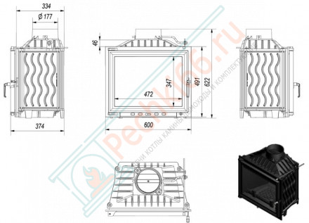 Чугунная топка Antek/150 (Kratki)