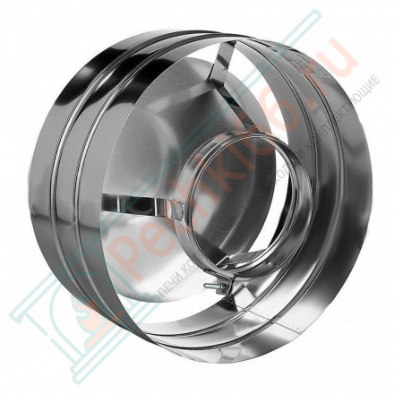 Зонт с ветрозащитой без изол (НЕРЖ-321/0,5) d-200 (Дымок-Lux)