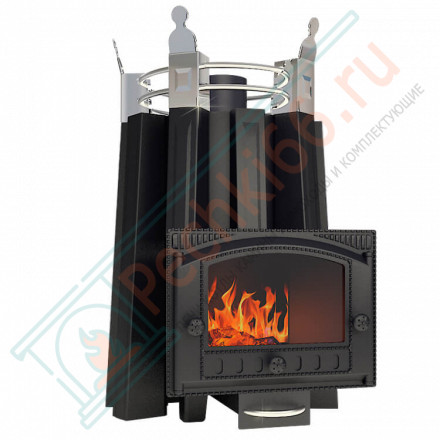Банная печь Фредерика с панорамным стеклом (Добросталь)