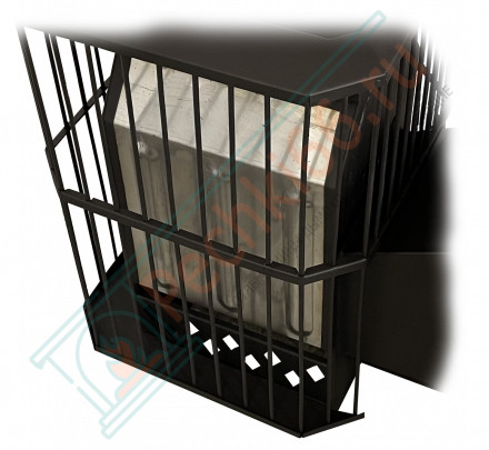 Печь для бани Пегас-26 сетка, панорама, закрытая каменка (Pegas)