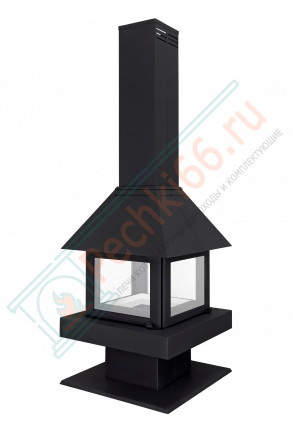 Камин Эклипс островной 4D (ЭкоКамин)