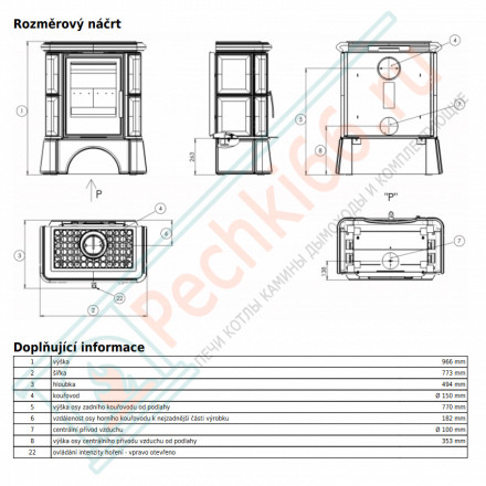 Керамическая печь Bavaria KI, кафельный цоколь, 3-цвета (ABX)