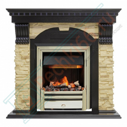 Электрокаминокомплект Dublin - Венге / Сланец с очагом Cavendish