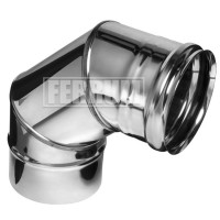 Колено 90° (НЕРЖ-430/0,8) d-150 (Ferrum HF) Колено 90° (НЕРЖ-430/0,8) d-150 (Ferrum HF)