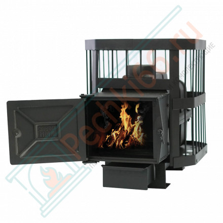 Чугунная печь для бани Сибирь-15, с чугунной дверцей (НМК)