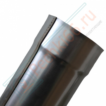 Сэндвич труба для дымохода L=0.5 м (НЕРЖ-439/1,0-ОЦИНК/0,5) d-160/220 (УМК)