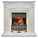 Электрический каминокомплект Sorrento - Белый дуб с очагом Danville Brass FB2