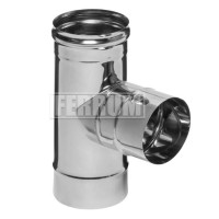 Тройник 90° (НЕРЖ-430/0,5) d-120 (Ferrum GS) Тройник 90° (НЕРЖ-430/0,5) d-120 (Ferrum GS)